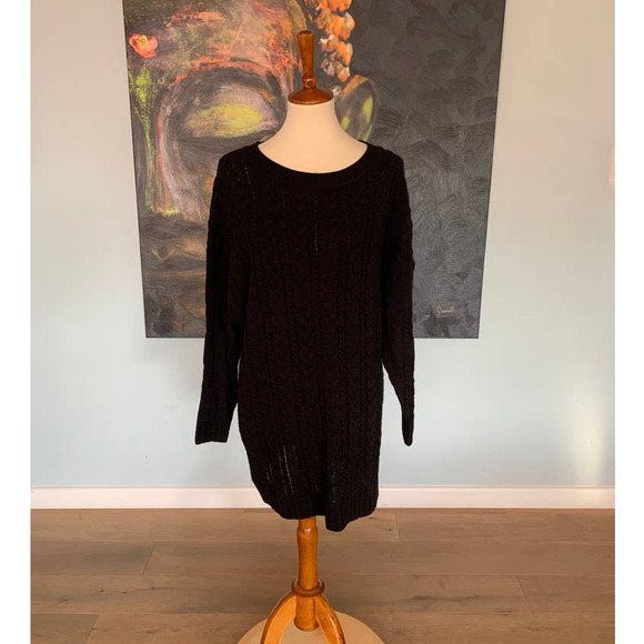 NWOT BB Dakota by Steve Madden Women's Miss Mood sweater Dress Black S - Picture 3 of 5